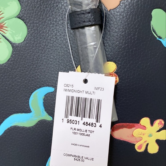 NWT💃Coach Laptop Bag Large Tote With Dreamy Land Floral Print - Picture 11 of 11